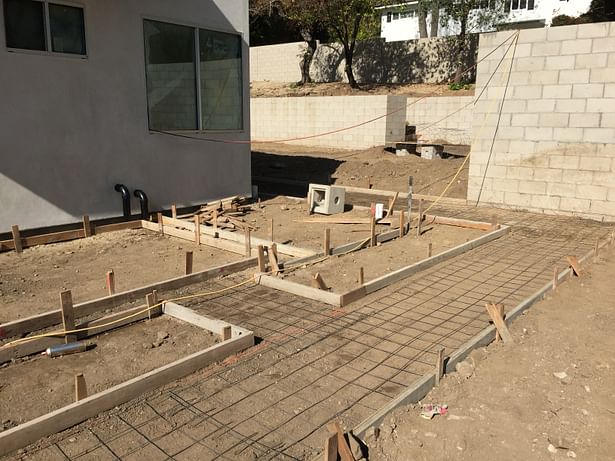 Before- sideyard concrete layout. 1/2016/