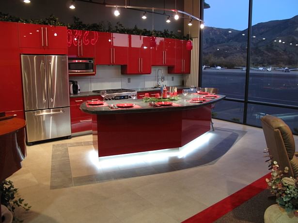 Wing-shaped Kitchen Island