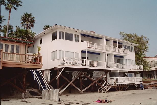 Existing beach front