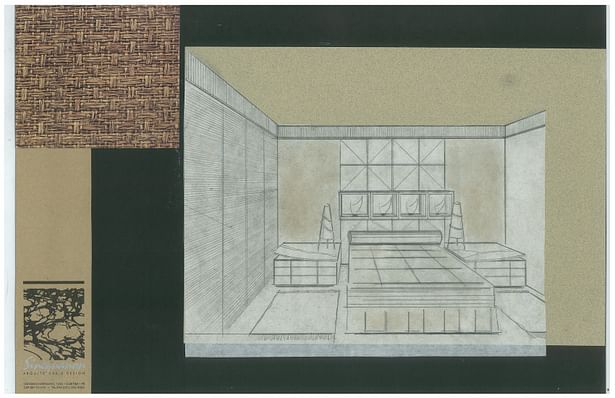 Bachelor's Condo | Bedroom | Interior Hand-Sketch