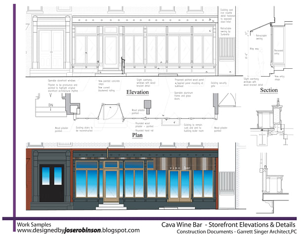 Storefront Elevations And Details