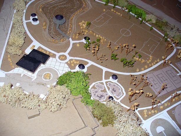 Detail of scale model