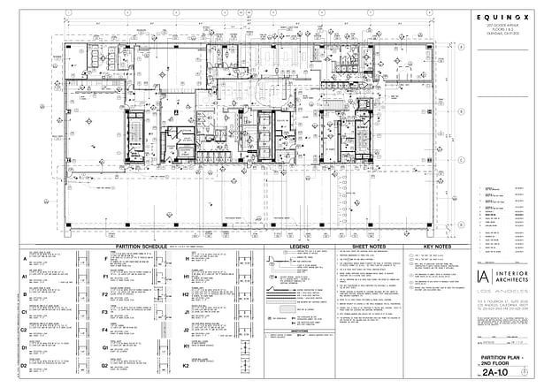 Floor partitions plan (2nd floor)