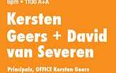 Kersten Geers + David van Severen, Spring 2012 Lecture Series