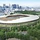 Design A - rumored to be by the office of Kengo Kuma. (Photo: Japan Sports Council)