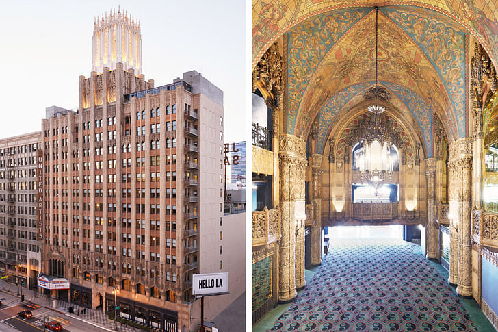 The United Artists building: from church to movie theater to hipster it-hotel (photo via jonnymetbird.com)