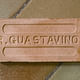 Photo of the reverse side of a Guastavino tile that was manufactured in Woburn, Massachusetts. Photo © Michael Freeman. Courtesy of the Museum of the City of New York 