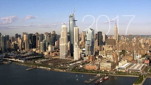 Smart city projects, like the Hudson Yards in New York (picture here is an artist's projection of the Hudson Yards in 2017), promise to increase urban efficiency, but they're also vulnerable to hacks. Image via youtube.com 