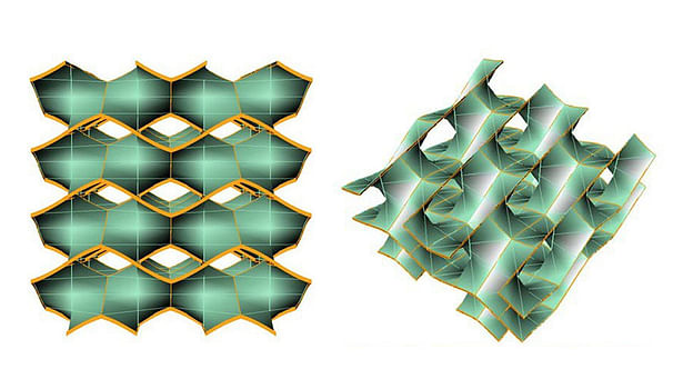 Helicoid Tessellation Produces Optimal Continuous Surface