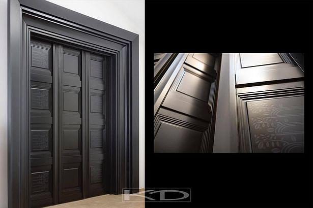 Furniture projects. Architectural Studio KD. Swing door