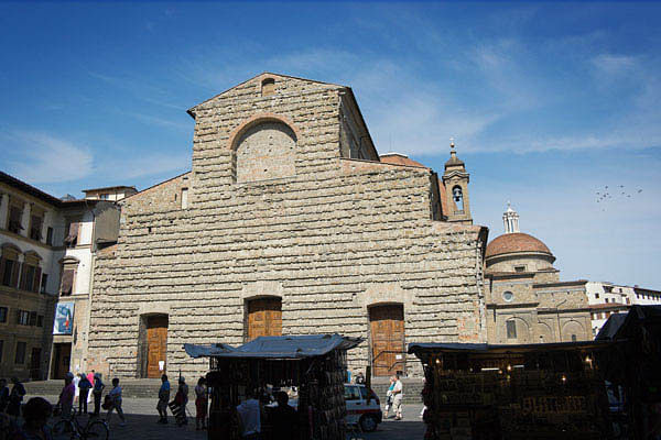 the current, raw facade of San Lorenzo