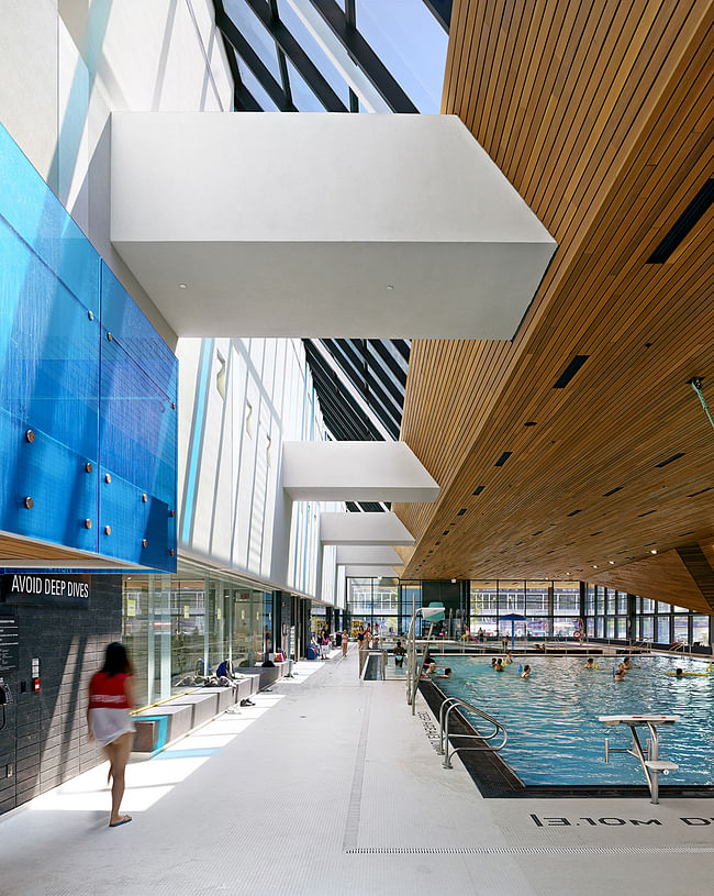 Regent Park Aquatic Centre in Toronto, Canada by MacLennan Jaunkalns Miller Architects (MJMA)