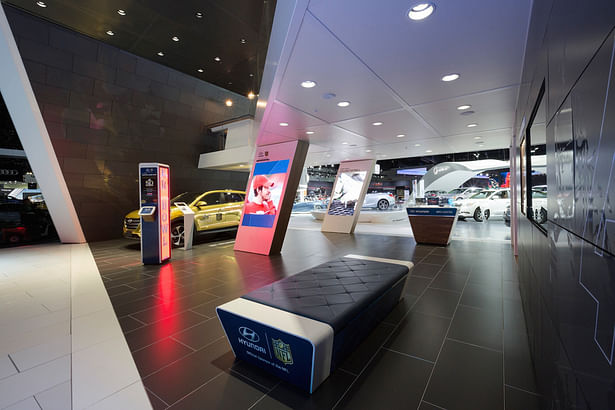The Affinity Zone highlighted Hyundai's sponsorship and support of professional and college sports leagues, and golf events.