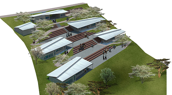 Girubuntu Primary School, currently under construction in Kigali, Rwanda (Photo: MASS Design Group)