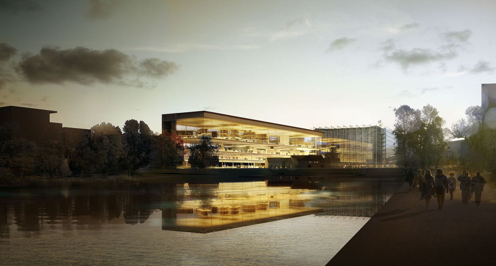 Helsinki Central Library Entry by AAKAA & MARS Architectes