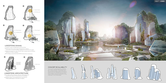 Honorable Mention: 'Limestone Skyscrapers' by Jethro Koi Lik Wai, Quah Zheng Wei | Malaysia. 