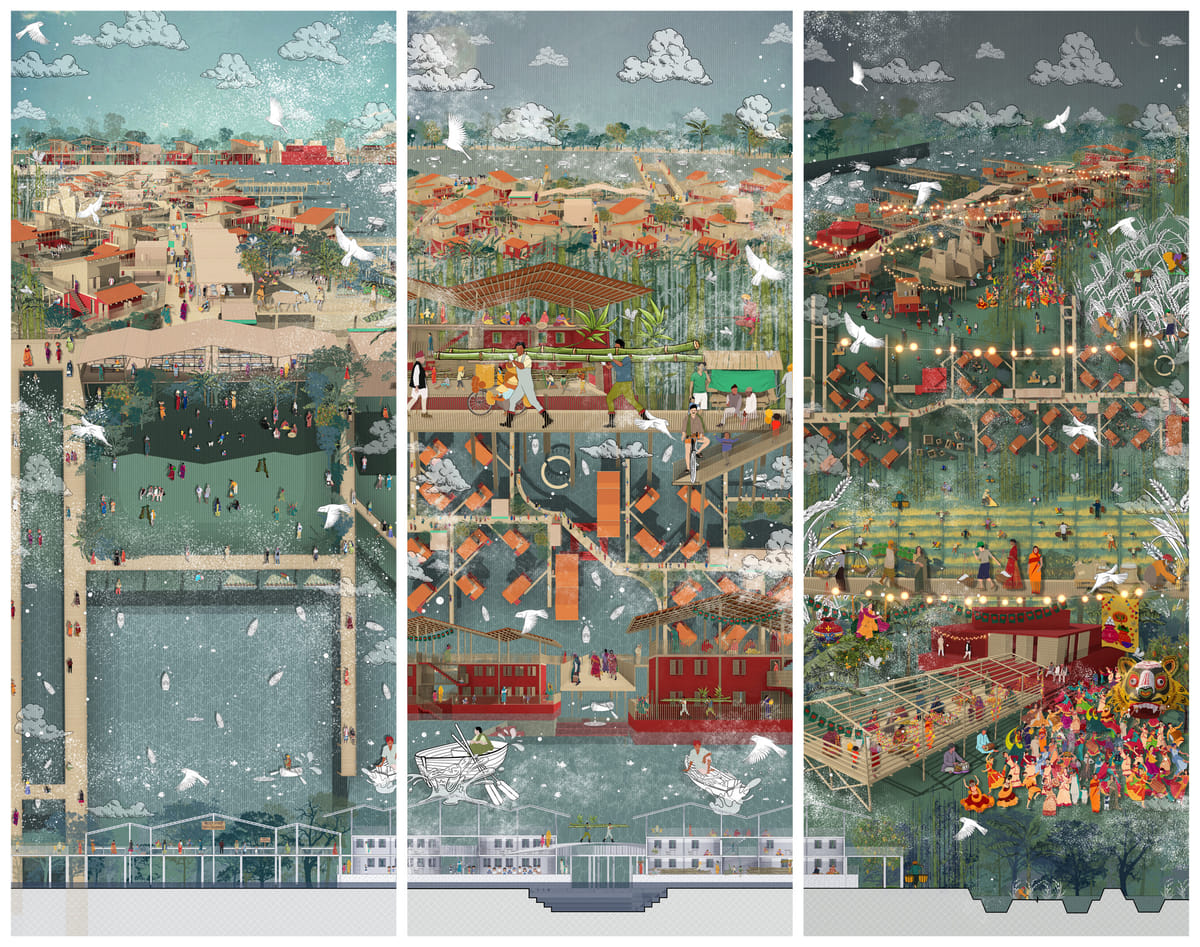 News: Architecture Drawing Prize: Intricate depiction of a Bangladeshi village is the 2025 overall winner