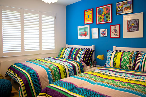 young boys colourful bedroom