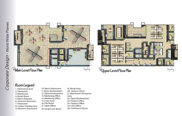 Floor Plans- Created in Revit