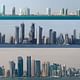 Doha, Qatar skyline. via reddit.com (submitted by RXX)