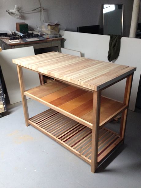 reclaimed lumber kitchen island