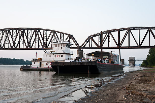  Butch Branson’s barge refitted as a party barge for first of the “River City Tours."