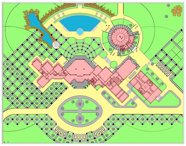 Ajman Beach Palace, (Site Plan), Ajman, (U-A-E) Year -2000