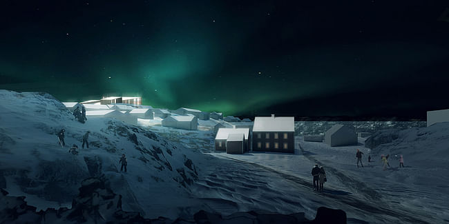 Rendering, Culture Center, winter (Image: David Garcia Studio and Henning Larsen Architects)