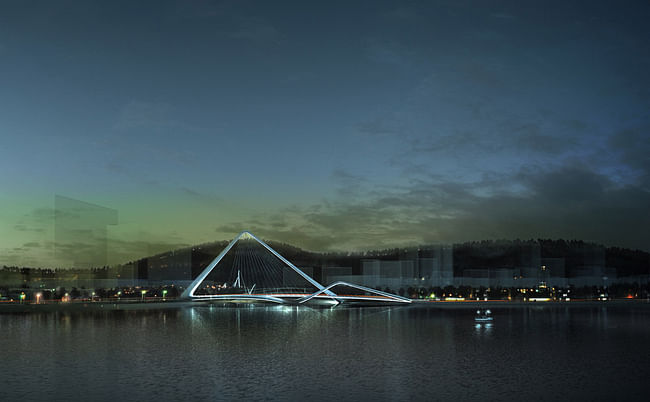 Winner of the Zhuhai Shizimen Bridge Competition: Infinity Loop Bridge by 10 DESIGN + Buro Happold (Image: 10 DESIGN)