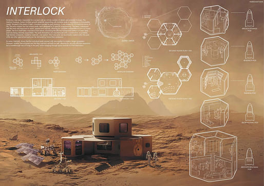 ​Honorable Mention 9 Interlock by Sylvana Kam, Jayden Chan and Moxiao Guo (Canada). Image courtesy Volume Zero Competitions