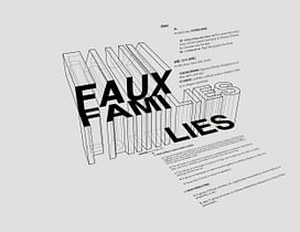 Open Call : MASKS the Journal // FAUX FAMI(lies)