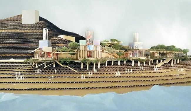 Frank Gehry and Wolfgang Puck's proposed design for the redevelopment of the Gladstones site. Credit: Frank Gehry.