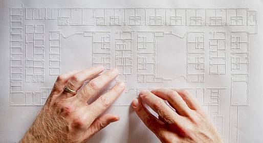 A Tiger Pro embossing printer that allows blind or visually impaired architects to read plans by touch. Photo credit: Don Fogg, via dwell.com