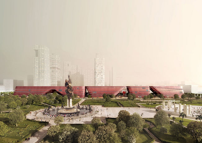 Mecanoo's Cultural Complex in Shenzhen is scheduled to begin construction. Image courtesy of Mecanoo.
