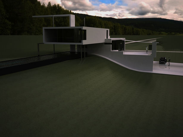 House For a Slope view Gianluca Milesi architecture