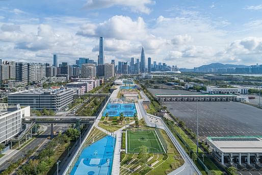 Winner in Urban Design Interventions - Crossboundaries: Shenzhen Skypark, Shenzhen, China. Photo credit: Yu Bai 
