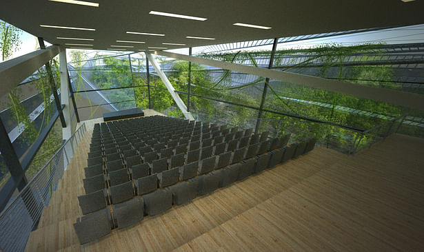Lecture Hall - Rhino, Maxwell Renderer, Photoshop