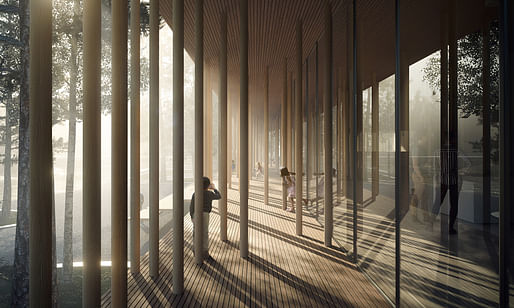 Hide and Seek / Museum of Forest Finn Culture, Norway. Rendering: Aesthetica Studio. 