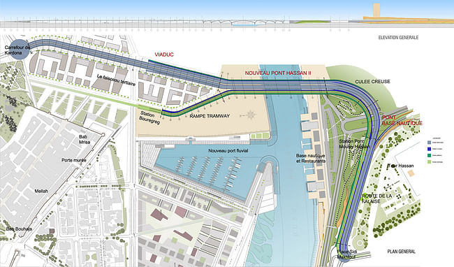 Rabat-Salé Urban Infrastructure Project: Master plan. Image: AKAA / Courtesy of Architects