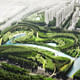 Water Valley - A lion-energized topography with native forest and pedestrian bridge network © TLS 