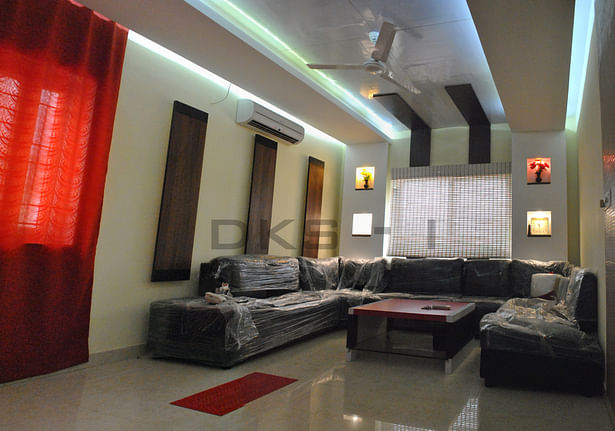 Living room - Sofa design & false ceiling design