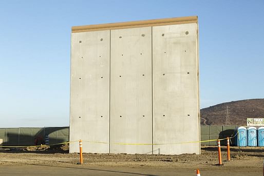 Hawthorne writes that some of the wall prototypes suggested a "kind of accidental minimalism, a section of a Peter Zumthor facade after a trip through the federal bureaucracy." Image: U.S. Customs and Border Protection.