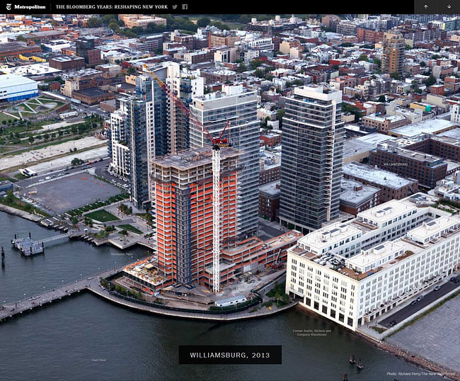 Slide from the New York Time's interactive feature 'Reshaping New York'