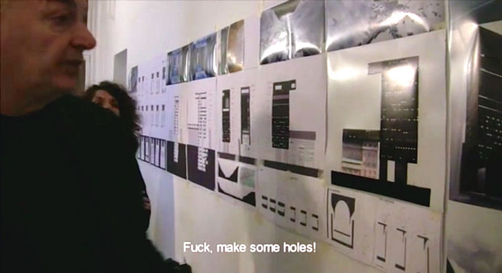 A glimpse inside Jean Nouvel's studio culture (screenshot 'The Competition' via YouTube).