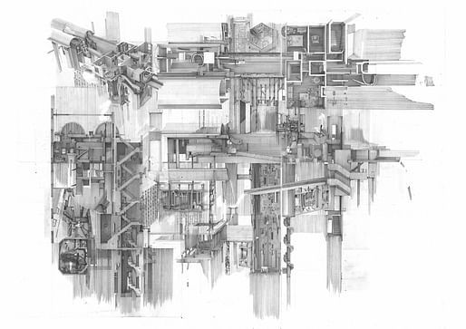Overall Winner and Hybrid Category Winner: Apartment #5, a Labyrinth and Repository of Spatial Memories, Clement Laurencio, Bartlett School of Architecture, UCL