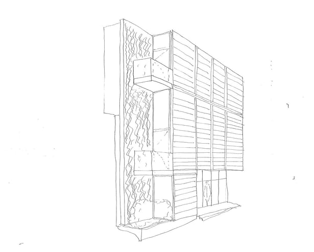 Town School Facade Option 3 Left