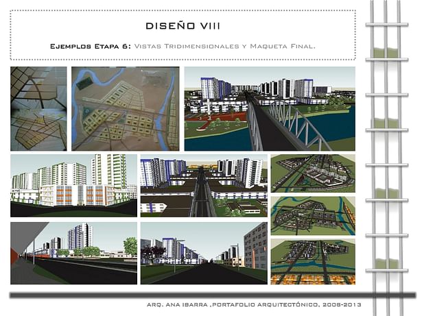 Comprehensive reorganization of La Otra Banda, Santiago - 3D views and Final Model