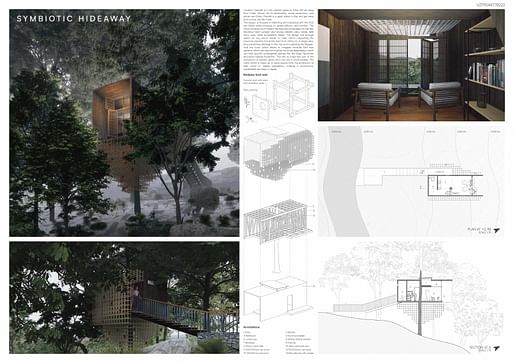 ​Honorable Mention project SYMBIOTIC HIDEAWAY by K Shashavindu (India). Image courtesy Volume Zero