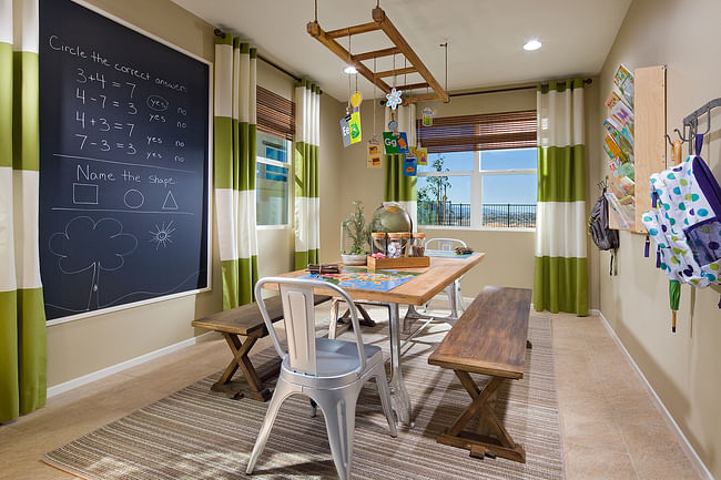 Big Sky provides flexible 'idea spaces' affording homeowners with the ability to enhance or expand their lifestyle in 'living' areas of the home including large spaces that can be utilized for homework, crafting, or other activities. Photo credit: Eric Figge Photography