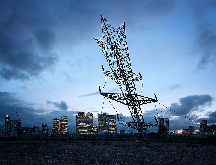 'A Bullet from a Shooting Star' by Alex Chinneck. Image via londondesignfestival.com.
